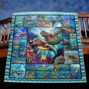 Blue Sea Treasures Quilt Blanket Tm99  Quilt
